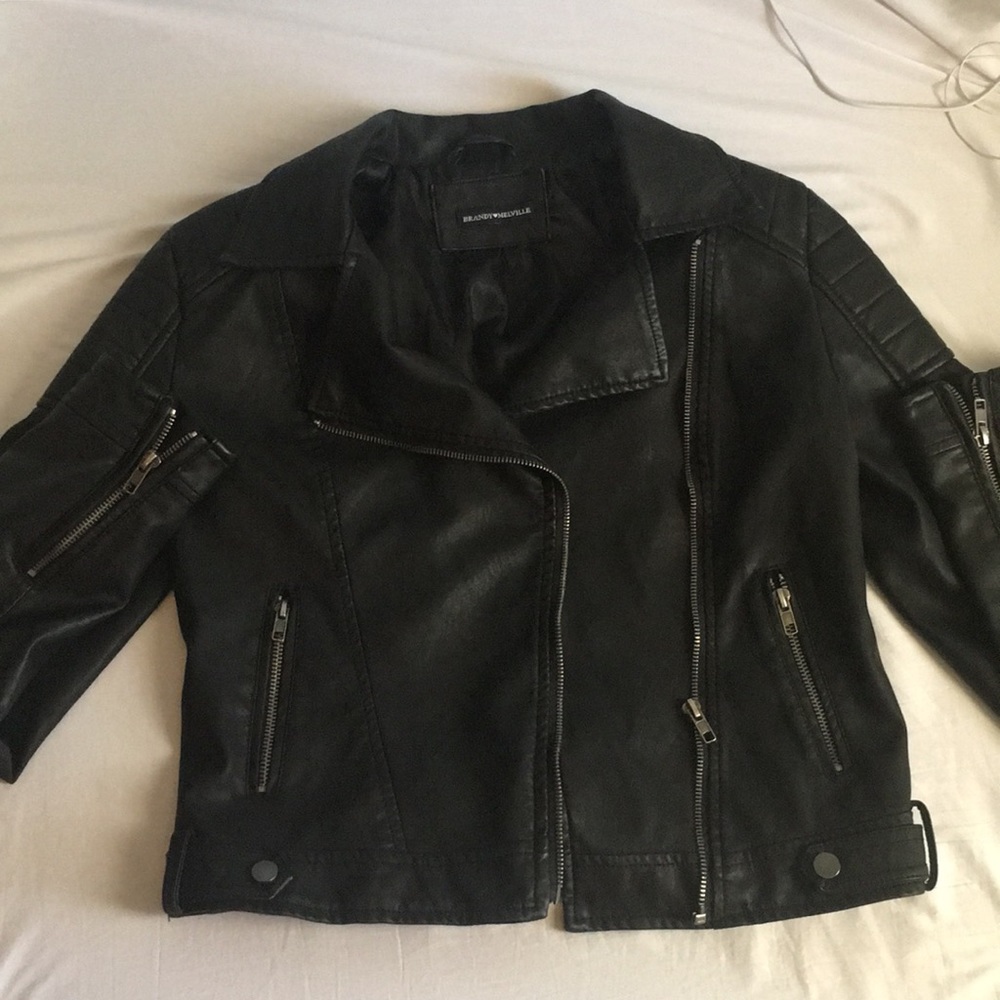 Brandy Melville leather jacket